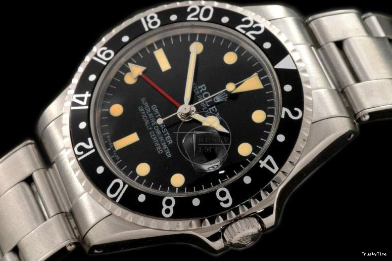 0218 ROLGMT016C – Vintage GMT SS Black Bezel Swiss Eta 2836- Versatile 962